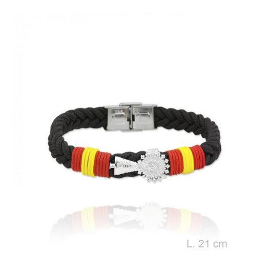 Pulsera de Acero Virgen del Pilar Trenza ESPAÑA