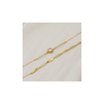 Pulsera de Plata de Ley con circonitas