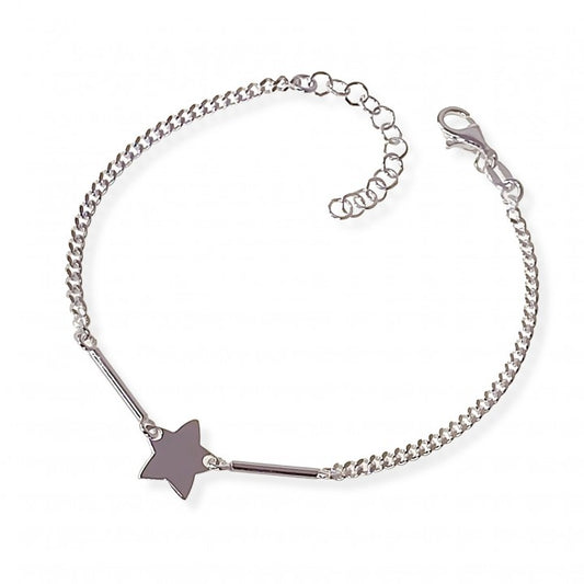 Pulsera Estrella Cadena Barbada