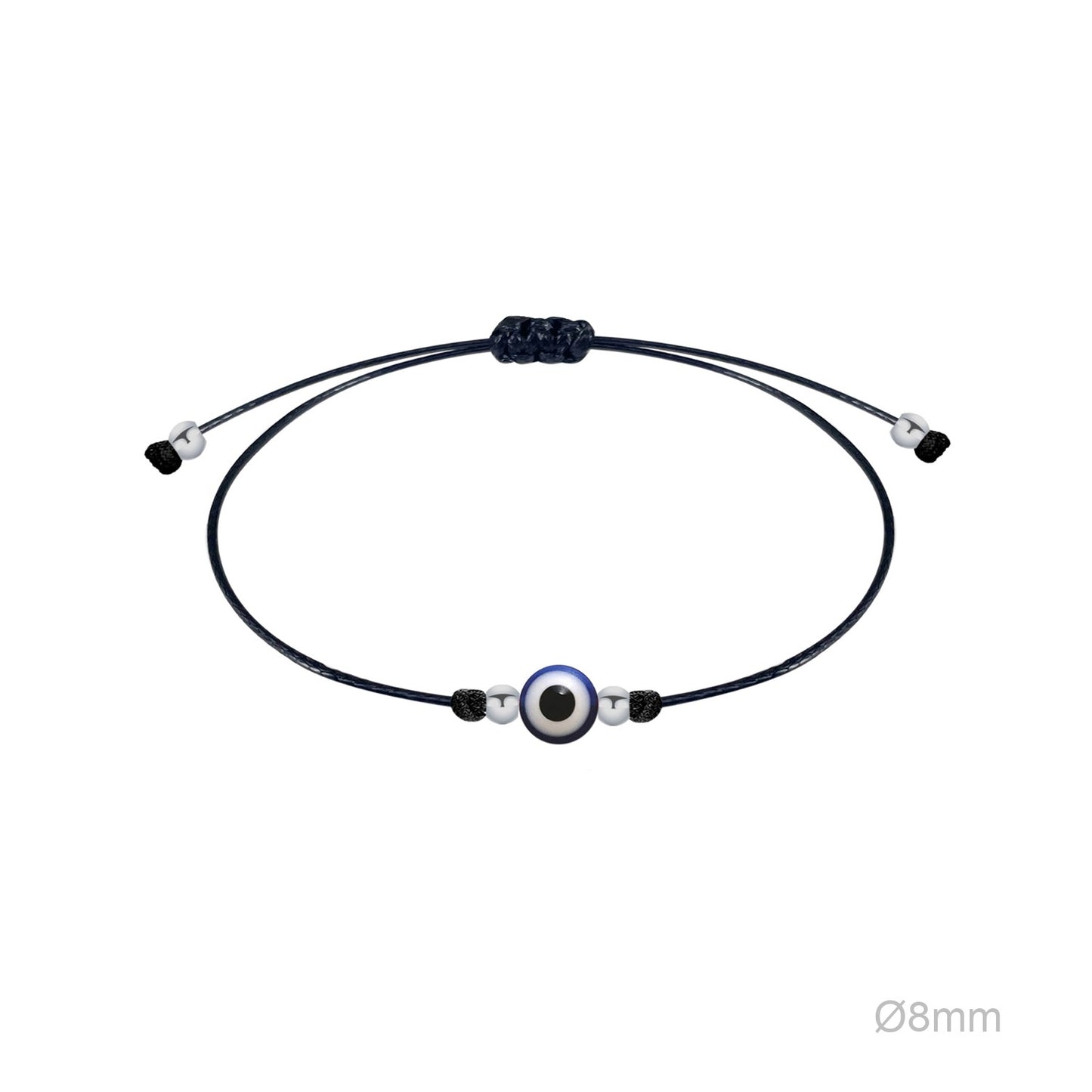 Pulsera Hilo Ojo Turco Acero