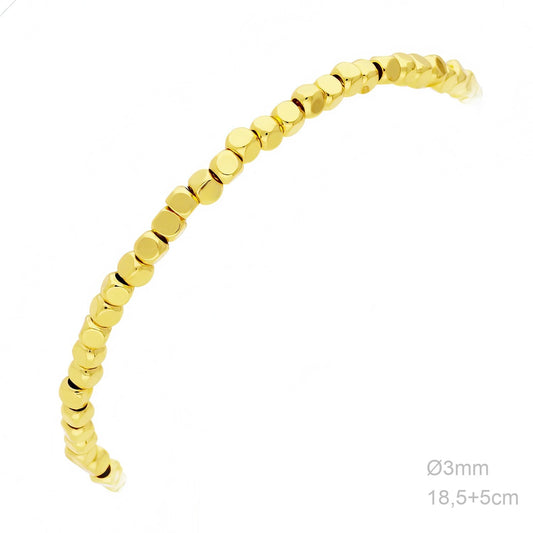 Pulsera Latón Chapada en Oro