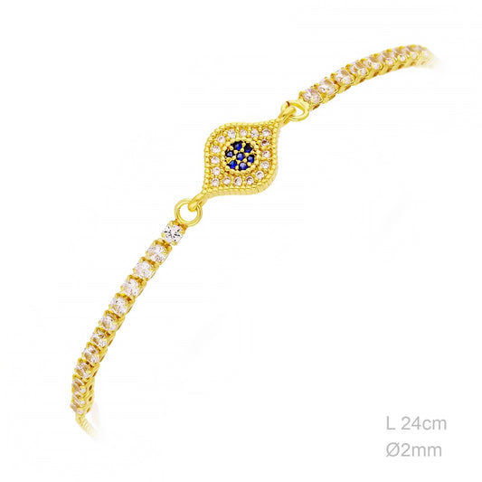 Pulsera Latón Chapada en Oro