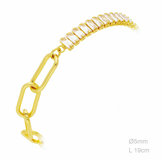 Pulsera Latón Chapada en Oro