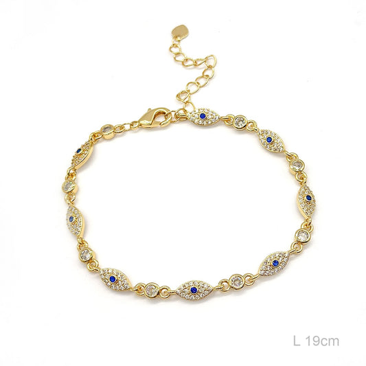 Pulsera Latón Chapada en Oro