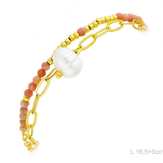 Pulsera Latón Chapada en Oro