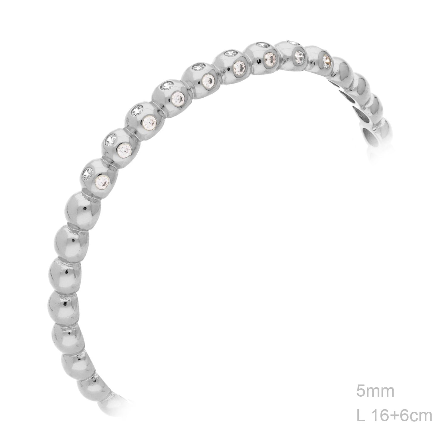 Pulsera Latón Rodiada