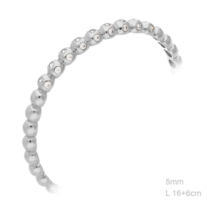 Pulsera Latón Rodiada