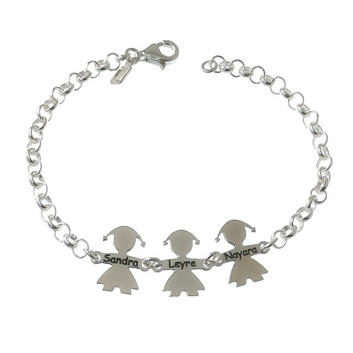Pulsera Niños Personalizada en Plata de Ley