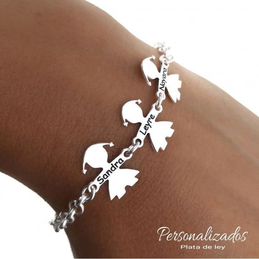 Pulsera Niños Personalizada en Plata de Ley