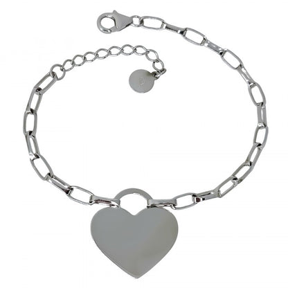 Pulsera Corazón en Plata de Ley