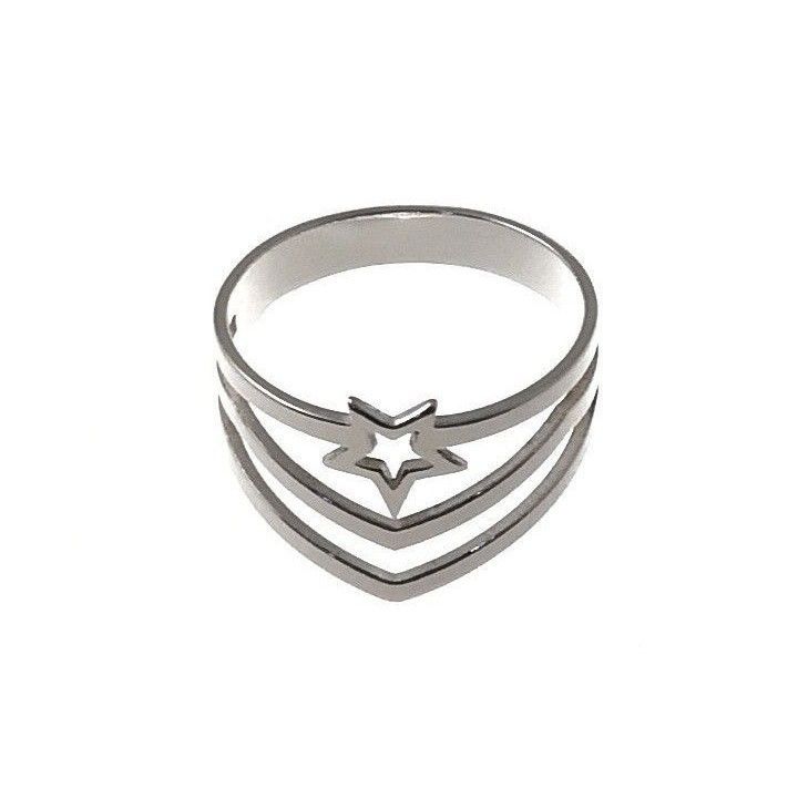 Anillo Bandas Estrellas