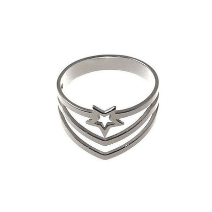 Anillo Bandas Estrellas