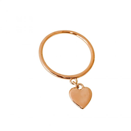 Sortija Corazón Chapada en Oro