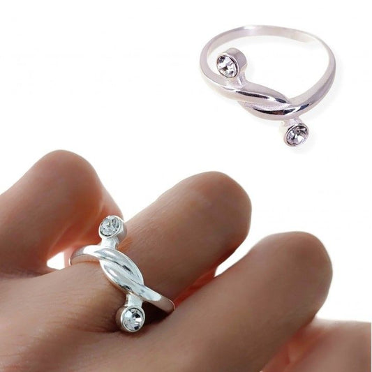 Sortija Chatones Enlazada