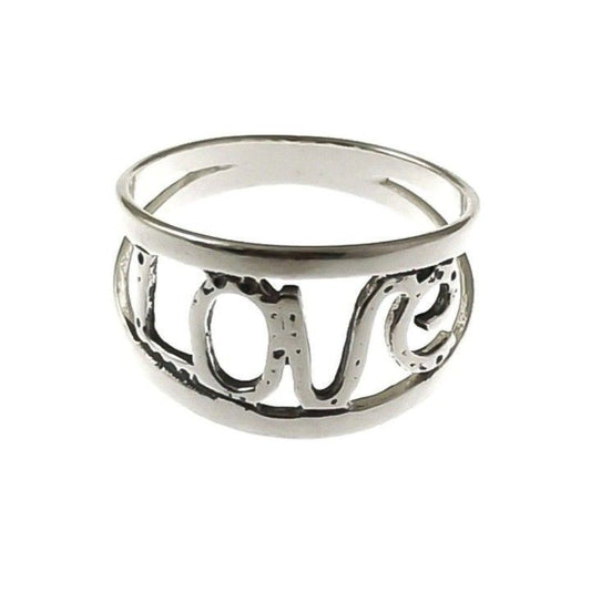 Anillo Love Oxidado